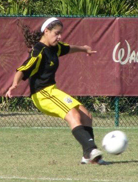 Monica Rios, girls club soccer, Eastern Kentucky