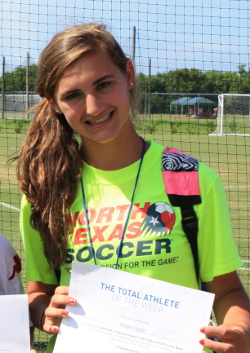 club soccer player Hope Hyde