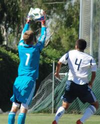 Chivas USA and LA Galaxy boys club soccer players