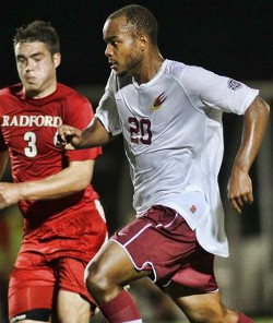 college soccer player Elon Chris Thomas