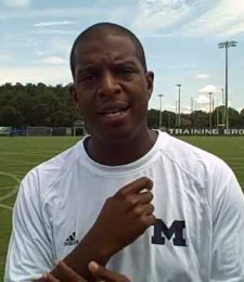 college soccer mens coach Chaka Daley Michigan