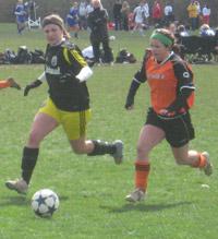 girls club soccer player adidas blue chip showcase