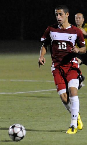 south carolina mens college soccer player Bradlee Baladez