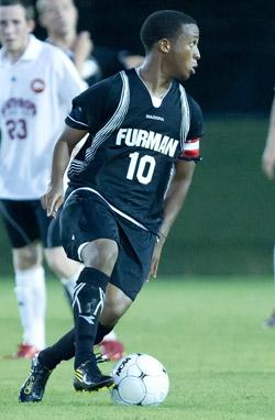 furman mens college soccer player dane roberts