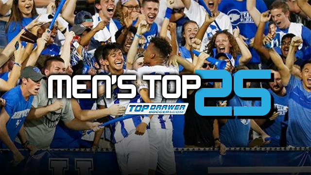 TopDrawerSoccer Men’s DI Top 25: Sept. 10