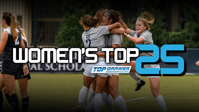 TopDrawerSoccer Women's DI Top 25: Oct. 15