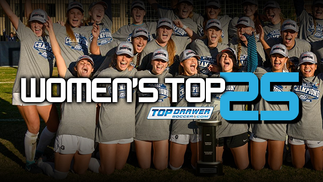 TopDrawerSoccer Women's DI Top 25: Nov. 5