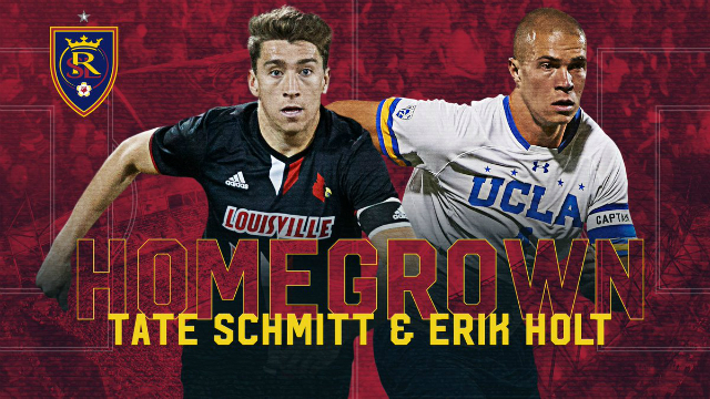 RSL sign Holt, Schmitt to Homegrown deals