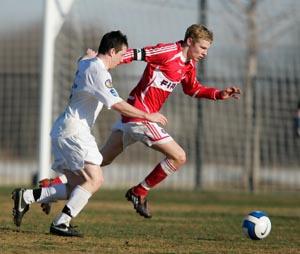 Elite club soccer player Ian Christianson