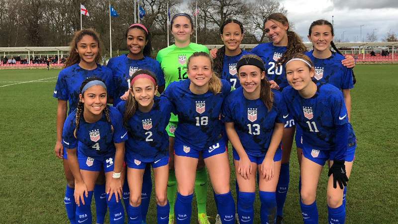 U.S. U17 WNT Split Games Against England