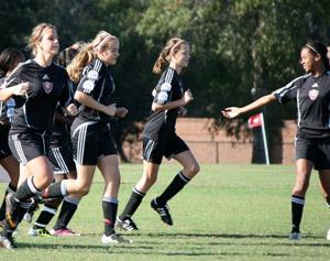 gsa girls youth club soccer players