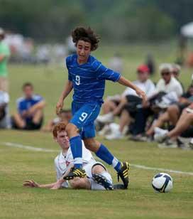 elite boys youth club soccer player