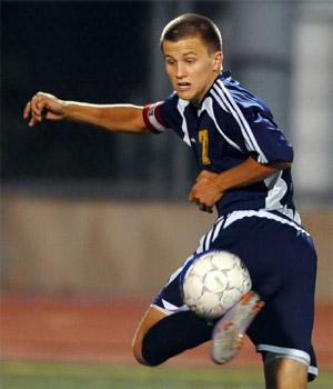 boys youth club soccer player zach batteer