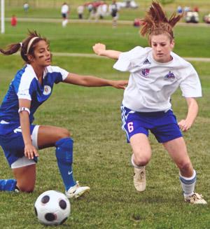 girls youth club soccer player Carly Cassady