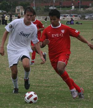 boys youth club soccer players from san diego surf and cal odyssey