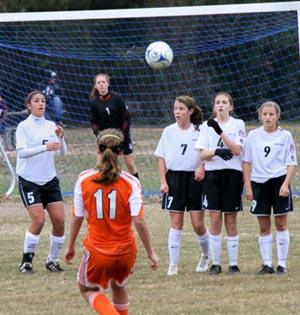 girls club soccer player