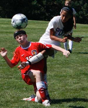 girls elite youth club soccer player