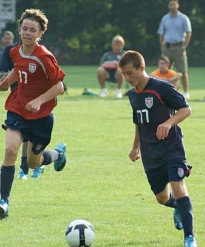 elite youth boys club soccer players