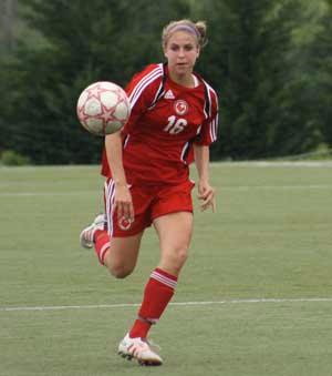 elite girls youth club soccer player