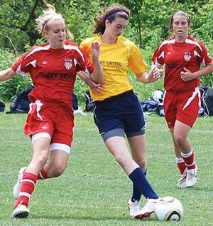 elite girls club soccer players