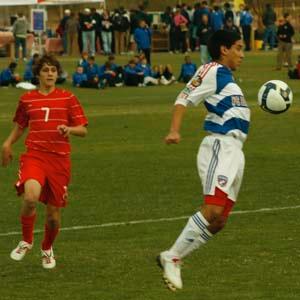 Elite boys club soccer players.