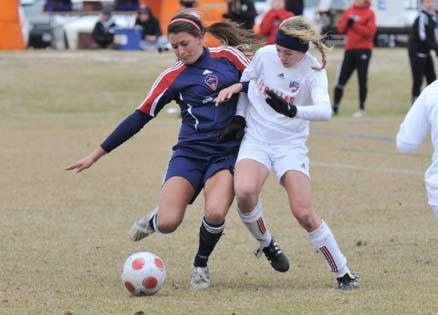 Club soccer girls perform well despite freezing temps