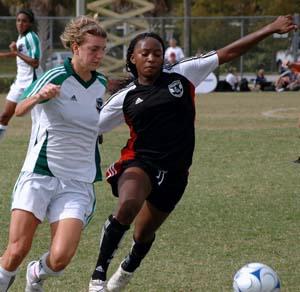 Elite girls club soccer players