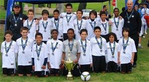 Boys club soccer players.