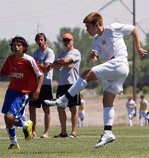 Boy's club soccer players from Sereno SC.