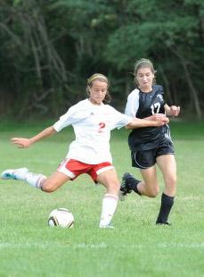 girls youth club soccer player taylor racioppi