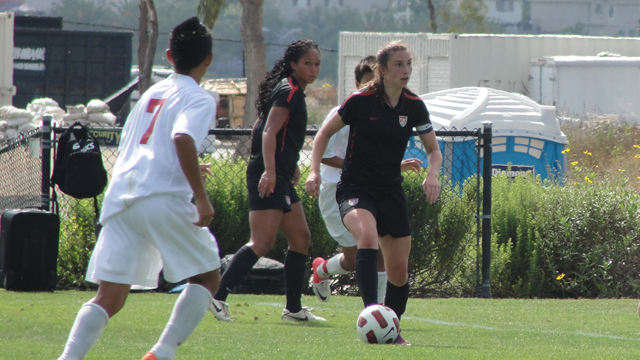  U17 WNT squares off against the boys