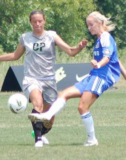 girls youth club soccer players