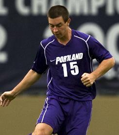 college soccer player Steven Evans