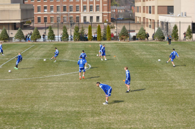 Argentina training at Shaw Field