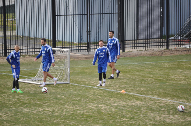 Argentina training at Shaw Field