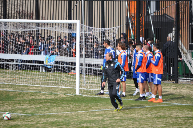 Argentina training at Shaw Field