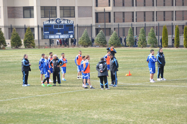 Argentina training at Shaw Field