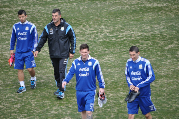 Argentina training at Shaw Field