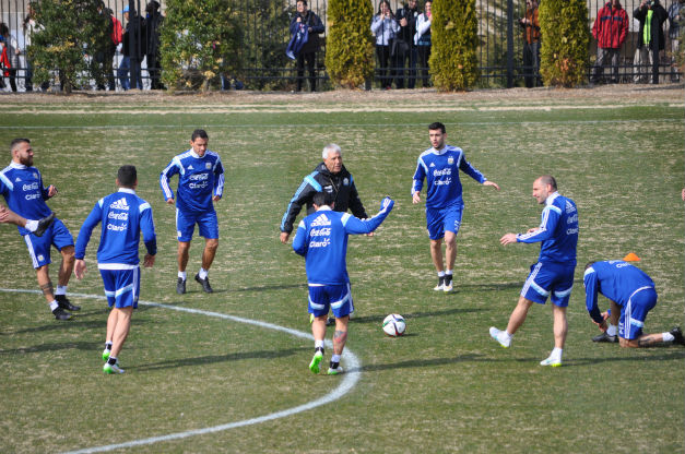 Argentina training at Shaw Field