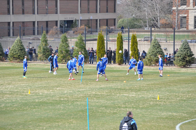 Argentina training at Shaw Field